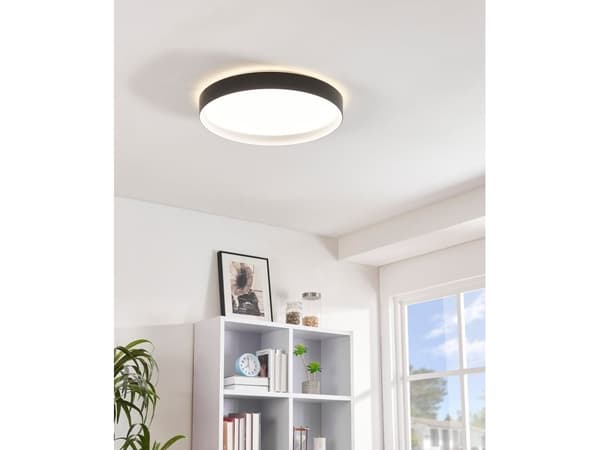 EGLO LAURITO LOFT 2760 lm Ø490 SORT/HVIT