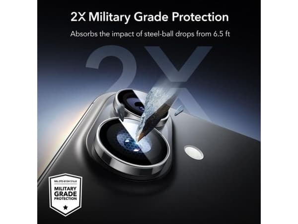 ESR Armorite kameradeksel til iPhone 16 / 16 Plus / 17 - transparent
