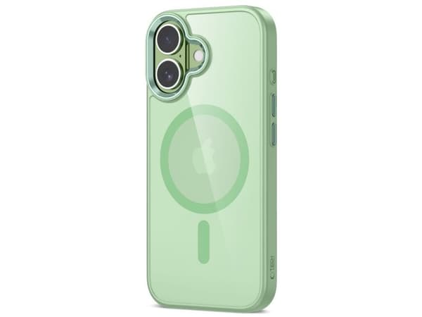 Tech-Protect MagMat MagSafe-deksel til iPhone 17 - transparent grønn