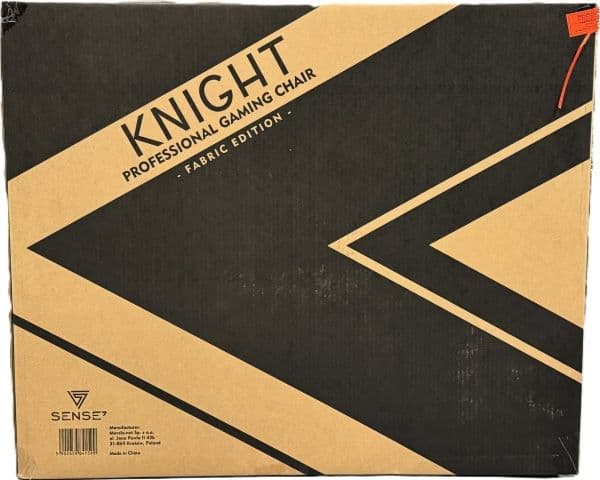 Knight stoff svart-rød
