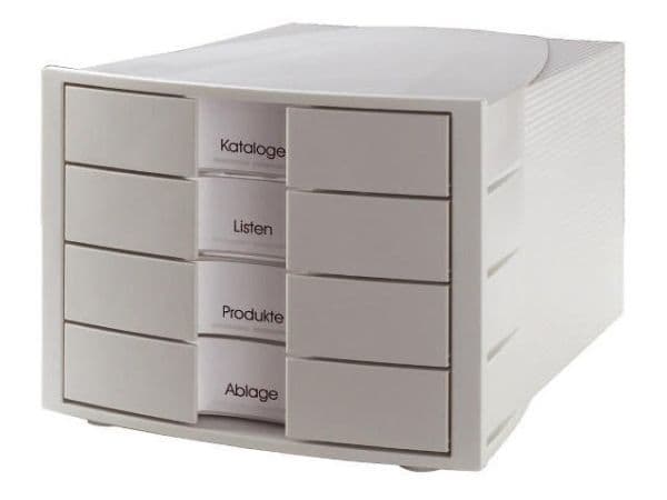 HAN IMPULS, 4 skuffe(r), Grå, Plast, Polystyren, 280 mm, 367 mm, 235 mm