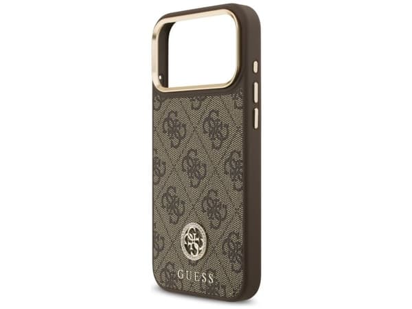 Guess 4G Strass Logo MagSafe-deksel til iPhone 17 Pro Max - Brun