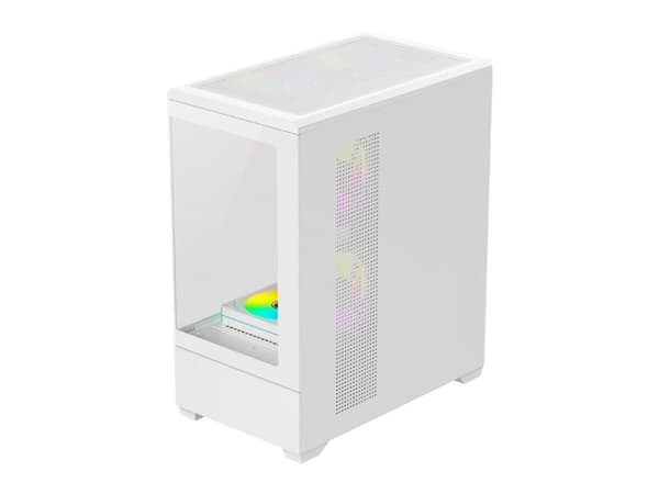 Darkflash C365 kabinett hvit + 5 vifter