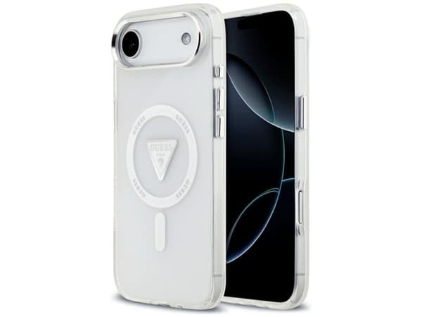 Guess IML Gradient Triangle Logo MagSafe Case for iPhone Air - Clear
