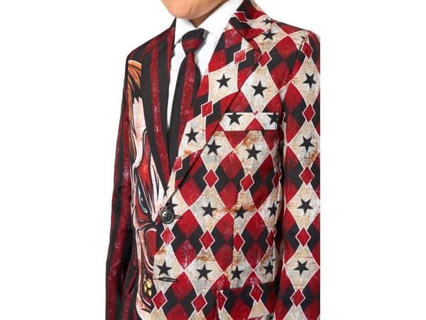 Läskig röd clowndrake
