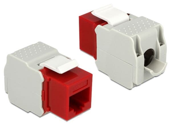 DeLOCK 86344, Punainen, RJ-45, LSA