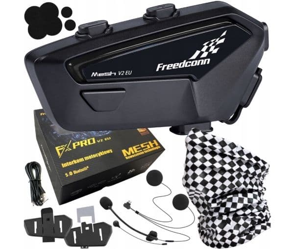 FreenConn FX Pro V2 EU MESH intercom för motorcykel