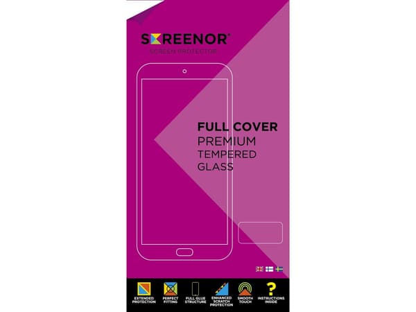 Screenor 16035, Apple, iPhone 12 Pro Max, Musta, Läpinäkyvä, 1 kpl