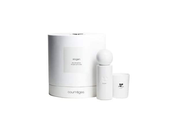 Courreges Slogan sett: Eau de Parfum 100 ml + duftlys 75 g unisex