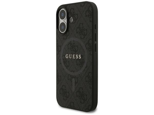 Hard Case Guess 4G Ring Classic Logo with MagSafe for Apple iPhone 17, Black