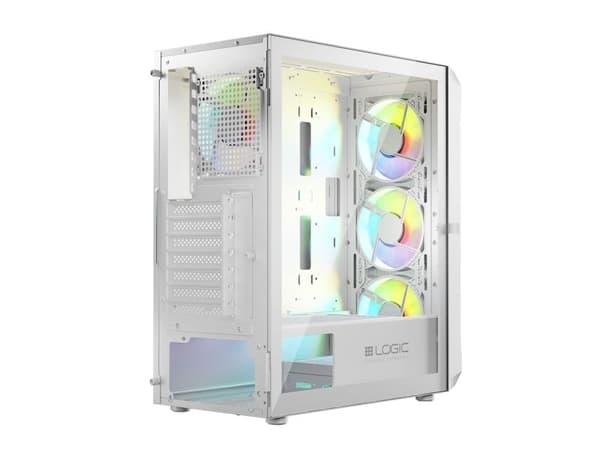 Logic Portos ARGB midi USB 3.0 chassi vit