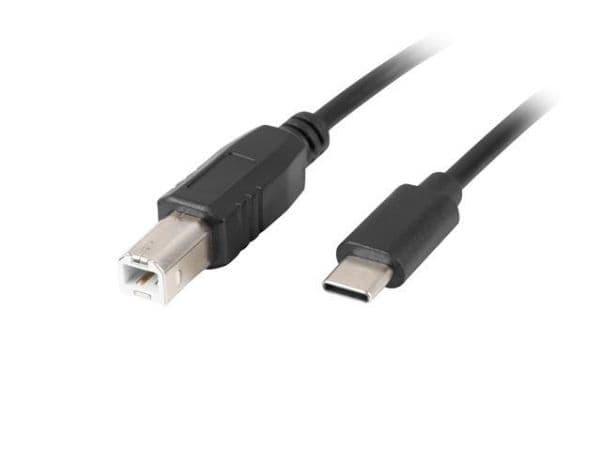 Lanberg CA-USBA-14CC-0018-BK, 1,8 m, USB B, USB C, USB 2.0, 480 Mbit/s, Musta