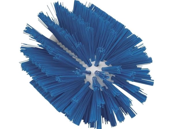 Rörborsthuvud Vikan 17 cm, Ø10 cm, blå, polyester/PP/rostfritt stål