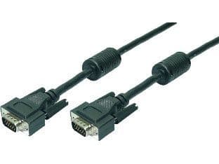 LogiLink CV0017, 15 m, VGA (D-Sub), VGA (D-Sub), Sort, Hanstik/Hanstik, RoHS