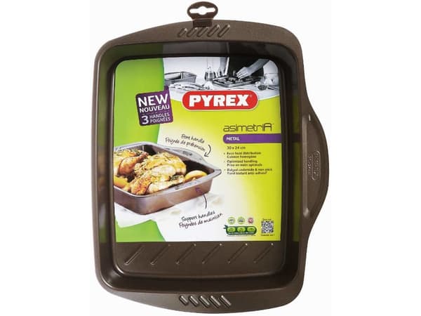 Pyrex AS30RR0/6146, Rektangulær, Metall, Brun, 1 stykker, 300 mm, 240 mm