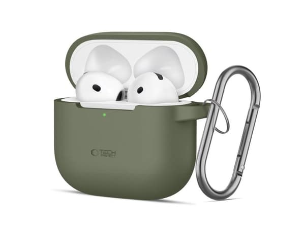 Tech-Protect TECH-PROTECT silikonkrok til Apple AirPods 4 olive green