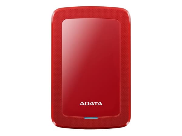 ADATA HV300 - Hårddisk - 1 TB - extern (portabel) - USB 3.1 - 256 bitars AES - röd