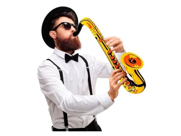 Uppblåsbar saxofon