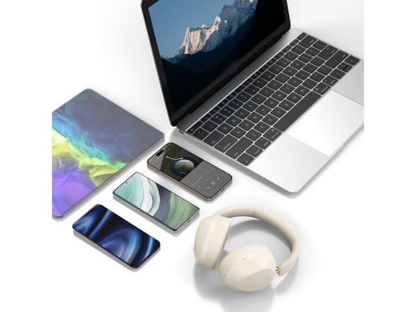 Dudao X22 Max trådlösa on-ear-hörlurar Bluetooth med ANC - vit