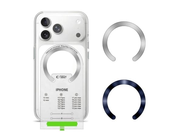 TECH-PROTECT MMP-210 magnetisk Magsafe-ring 2-pak deep blue & silver