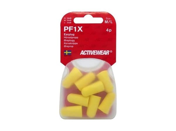 Öronproppar PF1X, förpackning med 4 par, 37 dB