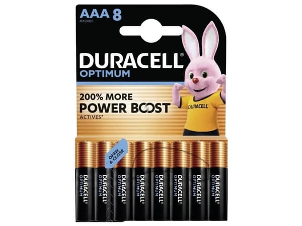 Duracell AAA-batterier 1,5 V, 8 st