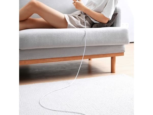Baseus Superior Series 100W USB-A til USB-C-kabel 2 m - hvit