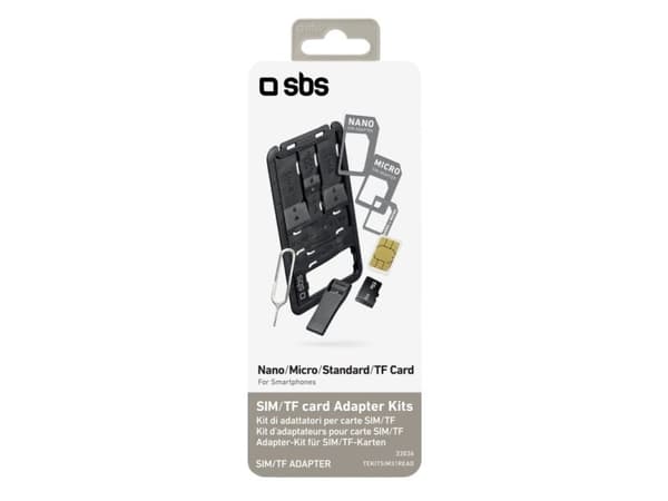 SBS TEKITSIM31READ, SIM-kortadapter, Micro-SIM, Nano-SIM, SIM i full størrelse, Micro-SIM, 1 stykker, 75 mm, 2 mm