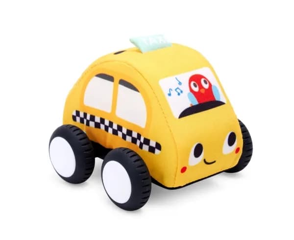 Hape Pull-Back Plush Car Set