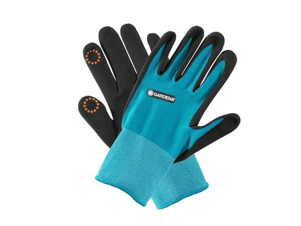 Gardena 11512-20, Hagehansker, Sort, Blå, L, Elastan, Nitril, Polyester