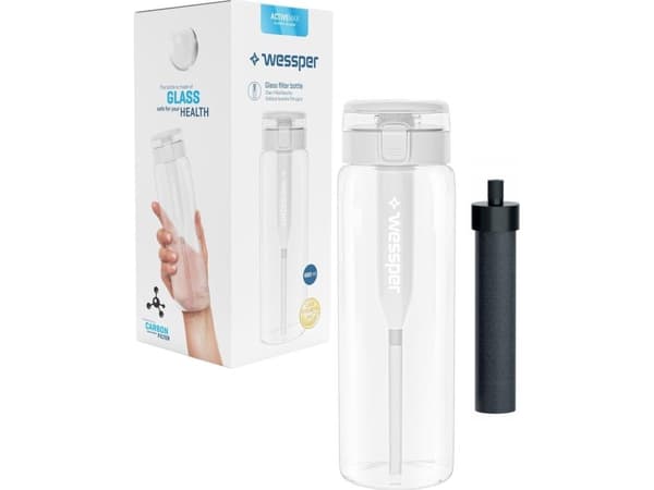 Wessper ActiveMax Clarti lasinen suodatinpullo 680ml