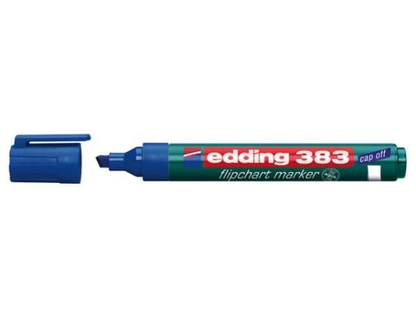 edding 383 flipchart - Markør - for flippover - blå - vannbasert blekk - 1-5 mm