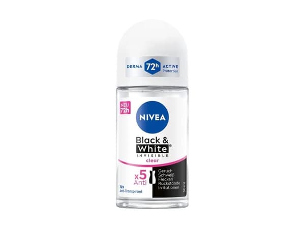 Nivea Women's Rollon Deodorant B&W Clear