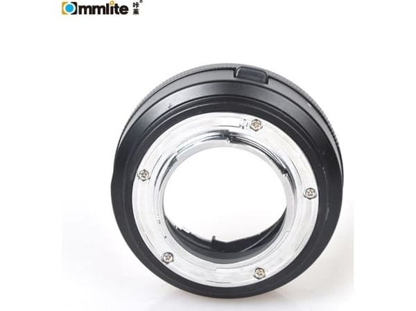 Commlite adapter Olympus/Panasonic Micro 4/3 till NIKON/NIKKOR + bländare