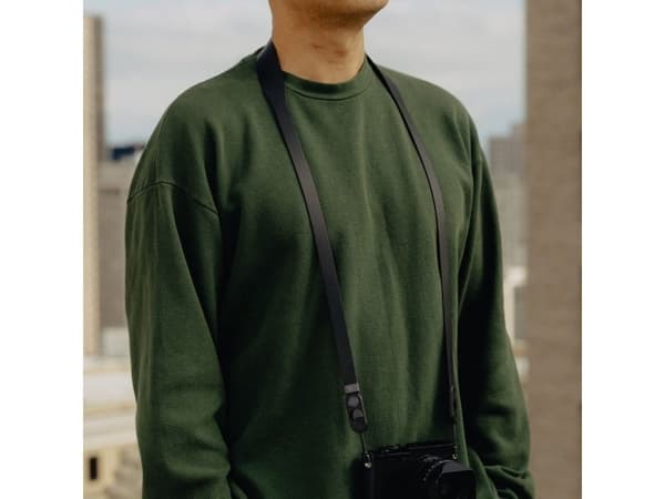 Peak Design Pasek Peak Design Form Leather Camera Strap Long Black - czarny
