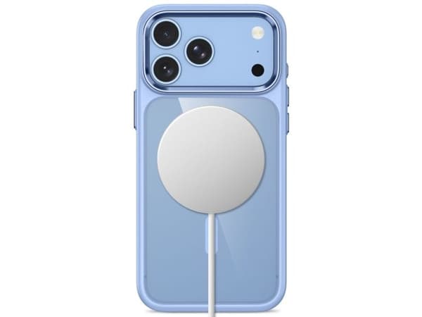 Tech-Protect Magmat Magsafe CC Case for iPhone 17 Pro Max / 18 Pro Max - Transparent Light Blue