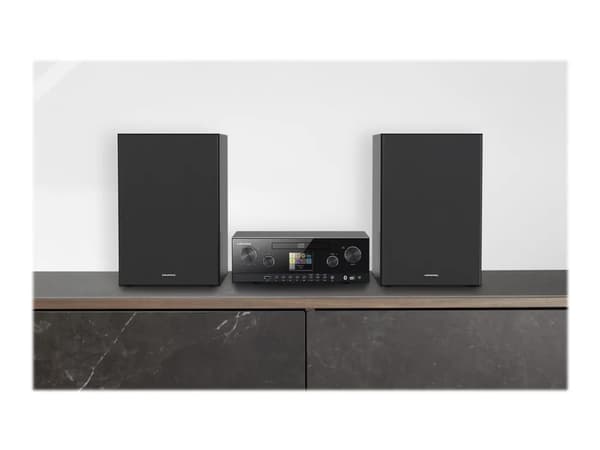 Grundig CMS 5000 BT DAB+ WEB - Mikrosystem - 2 x 50 watt - svart