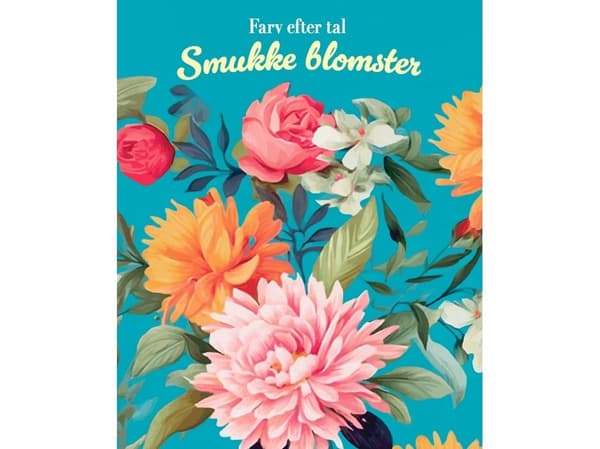 Farv efter tal - Smukke blomster