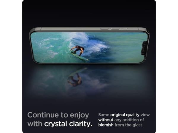 Spigen AGL01801, Apple, iPhone 12 / iPhone 12 Pro, Transparent, 2 styck