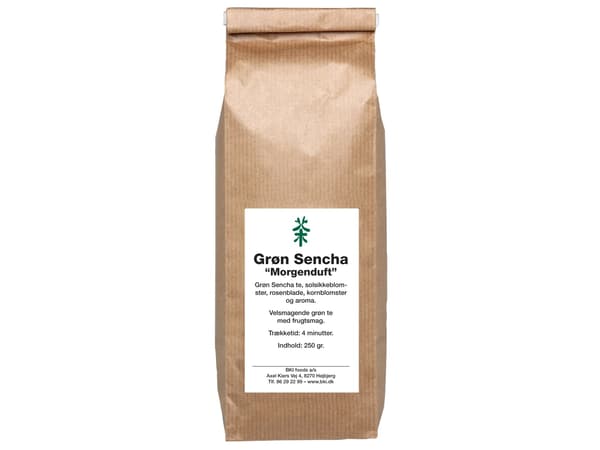Te, BKI, Grøn Sencha Morgenduft pose med 250gr