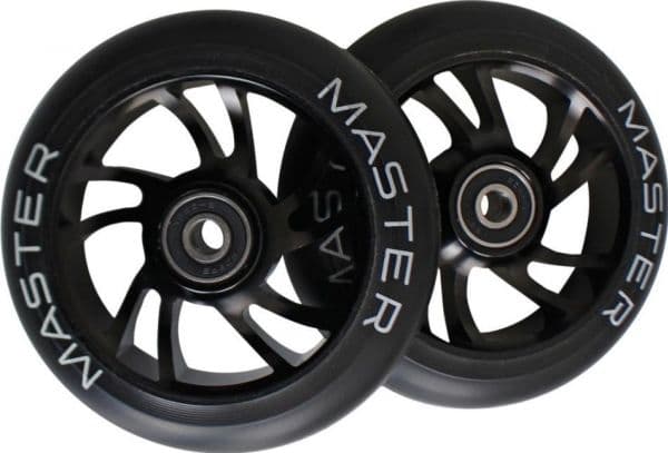 Master skootterin pyörät Stunt-lukoilla MASTER 110 mm musta