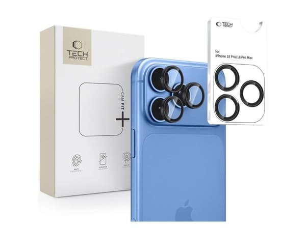 Tech-Protect OSLONA APARATU TECH-PROTECT CAMRING FIT+ IPHONE 18 PRO / MAX BLACK