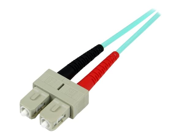 StarTech.com 2m valokaapeli - 10 Gb Aqua - Multimode Duplex 50/125 - LSZH - LC/SC - OM3 - LC to SC Fiber Patch Cable (A50FBLCSC2) - Patch cable - L...