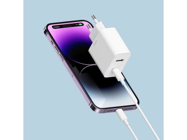 Cuktech nettlader A19 30 W USB-A + USB-C hvit