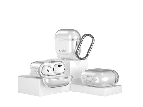 Tech-Protect FLEXAIR skyddsfodral för Apple AirPods 4 CLEAR