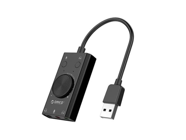 ORICO eksternt USB-lydkort (multifunksjon) - svart