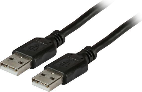 EFB USB2.0 liitäntäkaapeli A-A,St.-St.,3,0m,musta,Classic