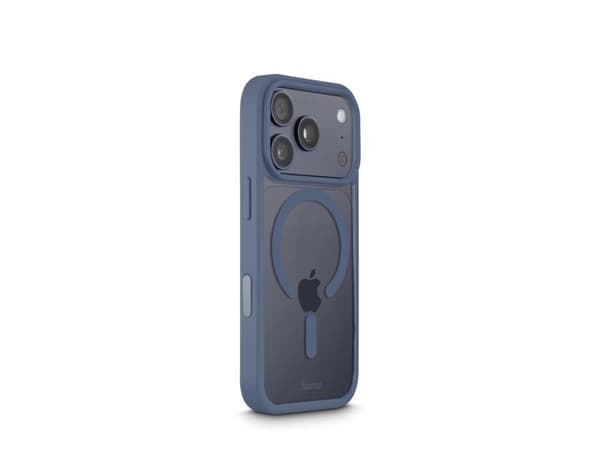 Hama Frame Protect, Mobilskal, Apple, iPhone 17 Pro, 16 cm (6.3"), Transparent, Blå