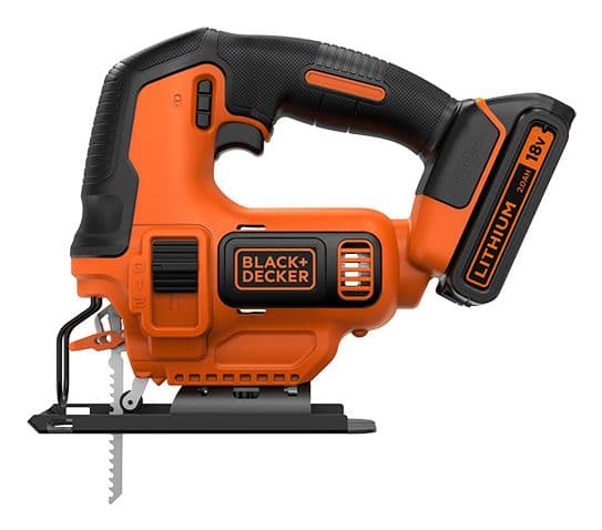 Black & Decker BDCJS18, Toppgrep, Sort, Oransje, 45°, 5,5 cm, 1,9 cm, 2 cm