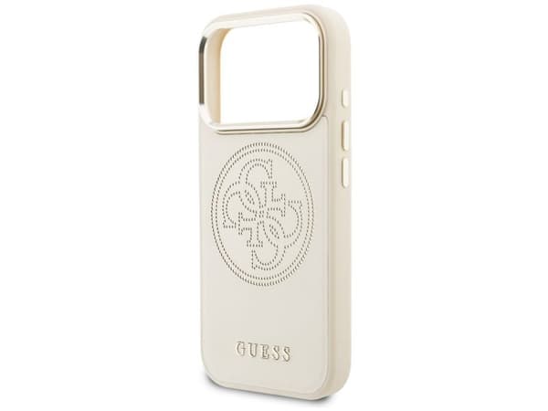 Guess Perforated 4G MagSafe-deksel til iPhone 17 Pro Max - beige